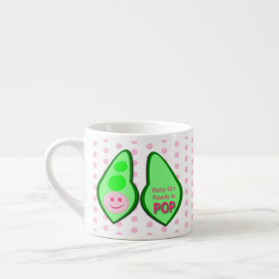 Bereit zum Pop Baby Girl Pink Pea Espressotasse