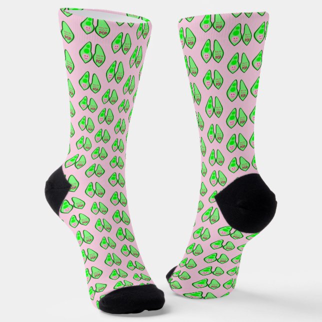 Bereit zum Pop Baby Girl Pink Peak Gemustert Socken (Gewinkelt)