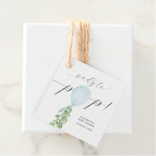 Bereit zum Pop Babydusche Fevor Tags Geschenkanhänger
