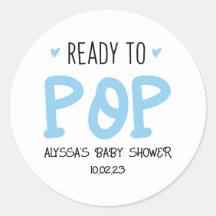 Bereit zum Pop Blue Stickers