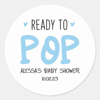 Bereit zum Pop Blue Stickers