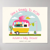 Bereit zum Pop Ice Pop Truck Girl Babydusche