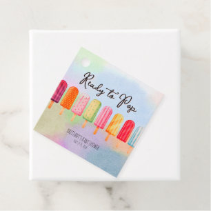 Bereit zum Pop Niedliche Popsicles Kinderdusche Geschenkanhänger