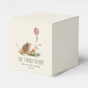 Bereit zum Pop Pilze Igel Ballon Girl Geschenkschachtel
