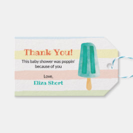 Bereit zum Pop Popsicle Baby Dusche Gastgeschenk Geschenkanhänger