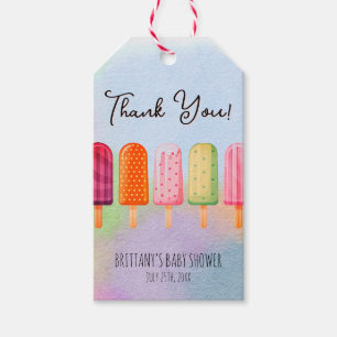 Bereit zum Pop Popsicle Baby Dusche Vielen Dank Geschenkanhänger
