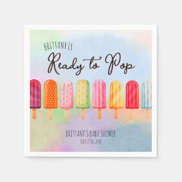 Bereit zum Pop Popsicle Baby Shooting Paper Napkin Serviette
