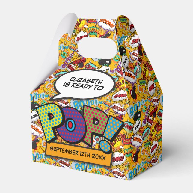 Bereit zum Pop Spaß Modernes Comic Buchen Kinderdu Geschenkschachtel (Vorderseite)