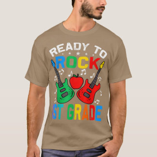Bereit zum Rock 1. Klasse zurück zur Schulgitarre  T-Shirt