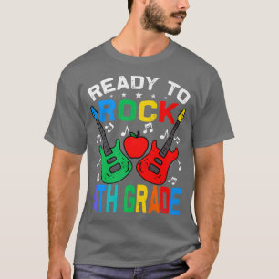 Bereit zum Rock 4. Klasse zurück zur Gitarre Prem T-Shirt