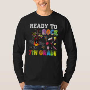 Bereit zum Rock 7. Klasse siebte Gitarre Electric T-Shirt