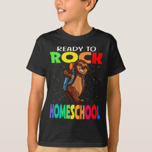 Bereit zum Rock Homeschool Zurück zur Schule T-Shirt