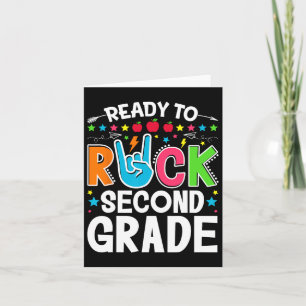 Bereit zum Rock zweite Klasse Funny ersten Tag zur Karte