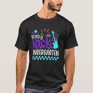 Bereit zum Rocken Kindergarten Zurück zur Schule S T-Shirt