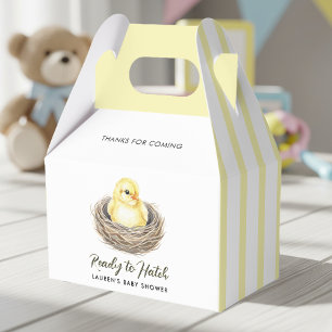 Bereit zum Schlüpfen Gelbe Frühlingsküken-Baby-Par Geschenkschachtel
