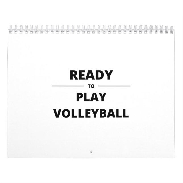BEREIT ZUM SPIELEN VON VOLLEYBALL KALENDER (Titelbild)