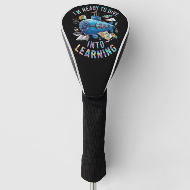 Bereit zum Tauchen in das Unterseeboot der Schule Golf Headcover (Vorderseite)