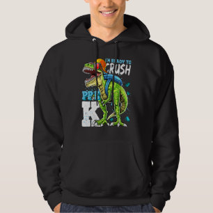 Bereit zum Zerkleinern von Pre-K-Rex-Dinosauriern Hoodie
