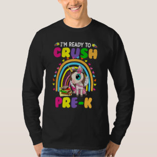 Bereit Zum Zerstören Von Vorschul Regenbogen Mädch T-Shirt