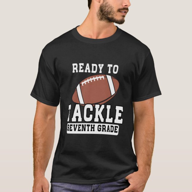 Bereit zur Bewältigung der 7. Klasse zurück zur Sc T-Shirt (Vorderseite)