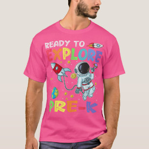 Bereit zur Erkundung des Niedlichen Astronauten au T-Shirt