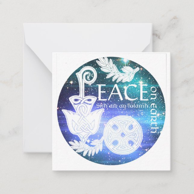 Bereit zur Farbe keltischer Mandala Weihnachtskart Mitteilungskarte (Vorderseite)