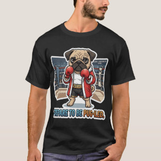 Bereite dich darauf vor, Pug-iled Lustiger Boxer P T-Shirt