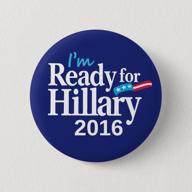 Bereiten Sie für Knopf Hillary 2016 vor Button (Vorderseite)