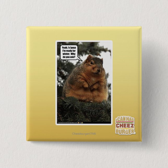 Bereiten Sie für Winter vor Button (Vorderseite)