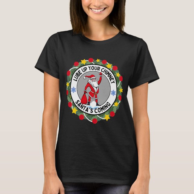 Bereiten Sie Ihre Weihnachtsmannschaft in Rude Chr T-Shirt (Vorderseite)