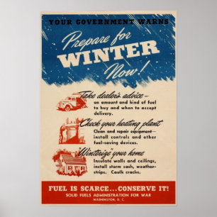 Bereiten Sie sich für Winter-jetzt Plakat vor