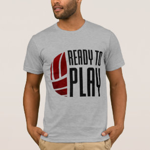 Bereiten Sie vor, um - Volleyball-Mann-T-Shirt zu T-Shirt