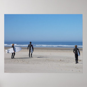 Bereiten Sie vor, um zu surfen Poster