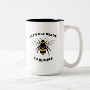Bereiten wir uns auf die Hummel vor Zweifarbige Tasse