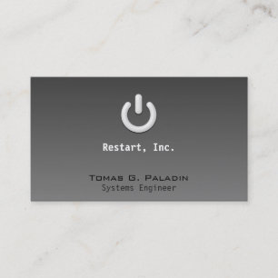 Bereitschaft mit heller Steigung Visitenkarte