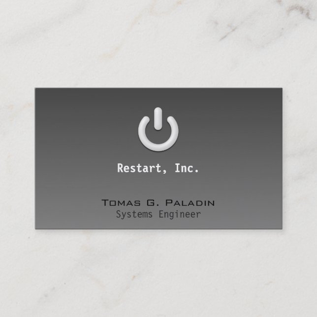 Bereitschaft mit heller Steigung Visitenkarte (Vorderseite)