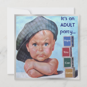 Beret Baby Einladung