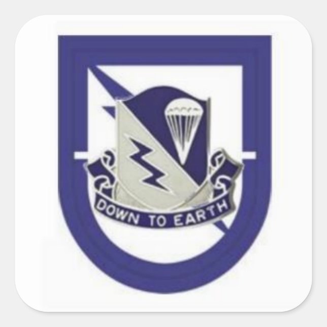 Beret Flash/DUI 1st Bn 507th Infantry Stickers (Vorderseite)