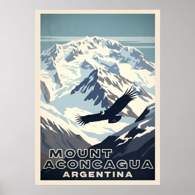 Berg Aconcagua Argentinien V02 Poster (Vorne)