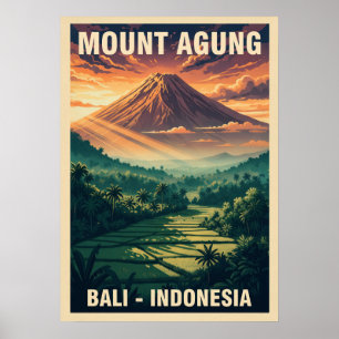 Berg Agung Bali Indonesien V04 Poster