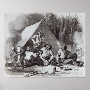 Berg-Alexander Goldgräber an der Abendsverwirrung Poster
