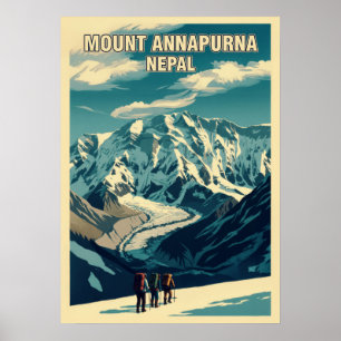 Berg Annapurna Nepal V05 Poster