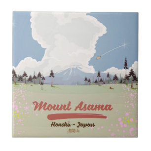 Berg Asama Honshū. Fliese