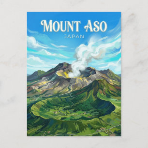 Berg Aso Japan Postkarte