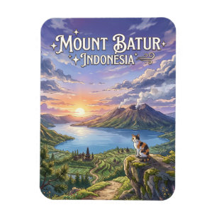 Berg Batur, Bali, Indonesien Indonesien Magnet