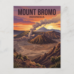 Berg Bromo Indonesien Postkarte