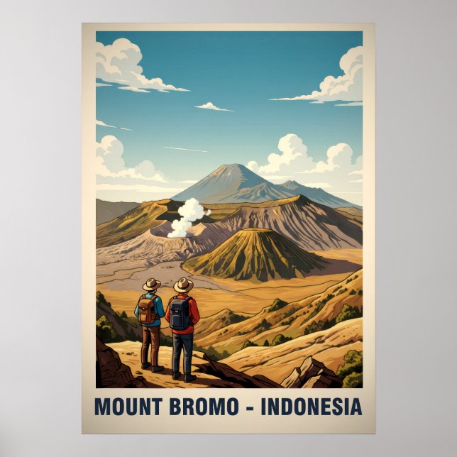 Berg Bromo Indonesien V03 Poster (Vorne)