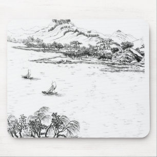 Berg Chang und See Chou, von 'Jardins Anglo-Chi Mousepad