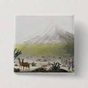 Berg Chimborazo, Ecuador, von 'Le Costume Ancien Button