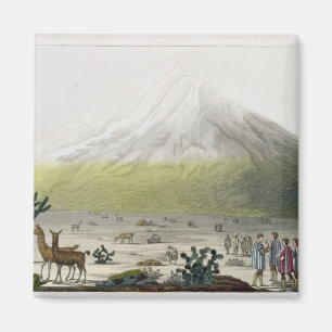 Berg Chimborazo, Ecuador, von 'Le Costume Ancien Magnet